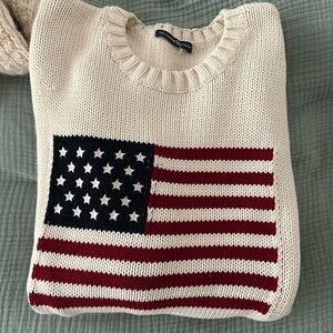 Brandy Melville American flag sweater